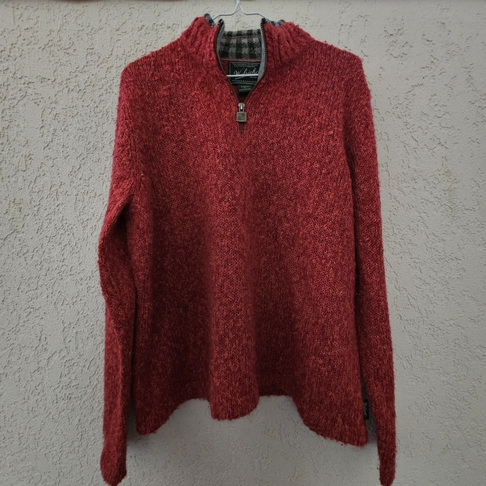 Woolrich Sweater Womens X-Large 1/4 Zip Knit Pullover